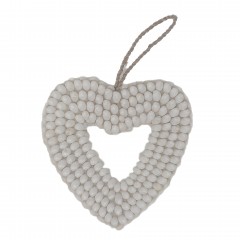 SHELL HEART WHITE PLAIN 